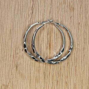 Big Circle Hoop Earrings